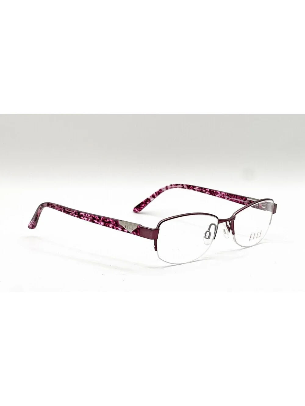 Elle EL13429 PK Pink Rectangle Authentic Eyeglass Frames 51-17